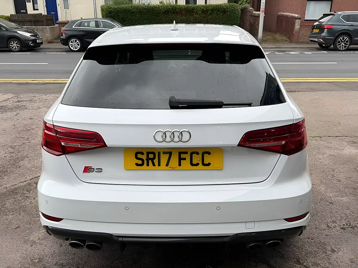Used 2017 Audi S3 Black Edition Sportback White - Interior and Exterior details 9