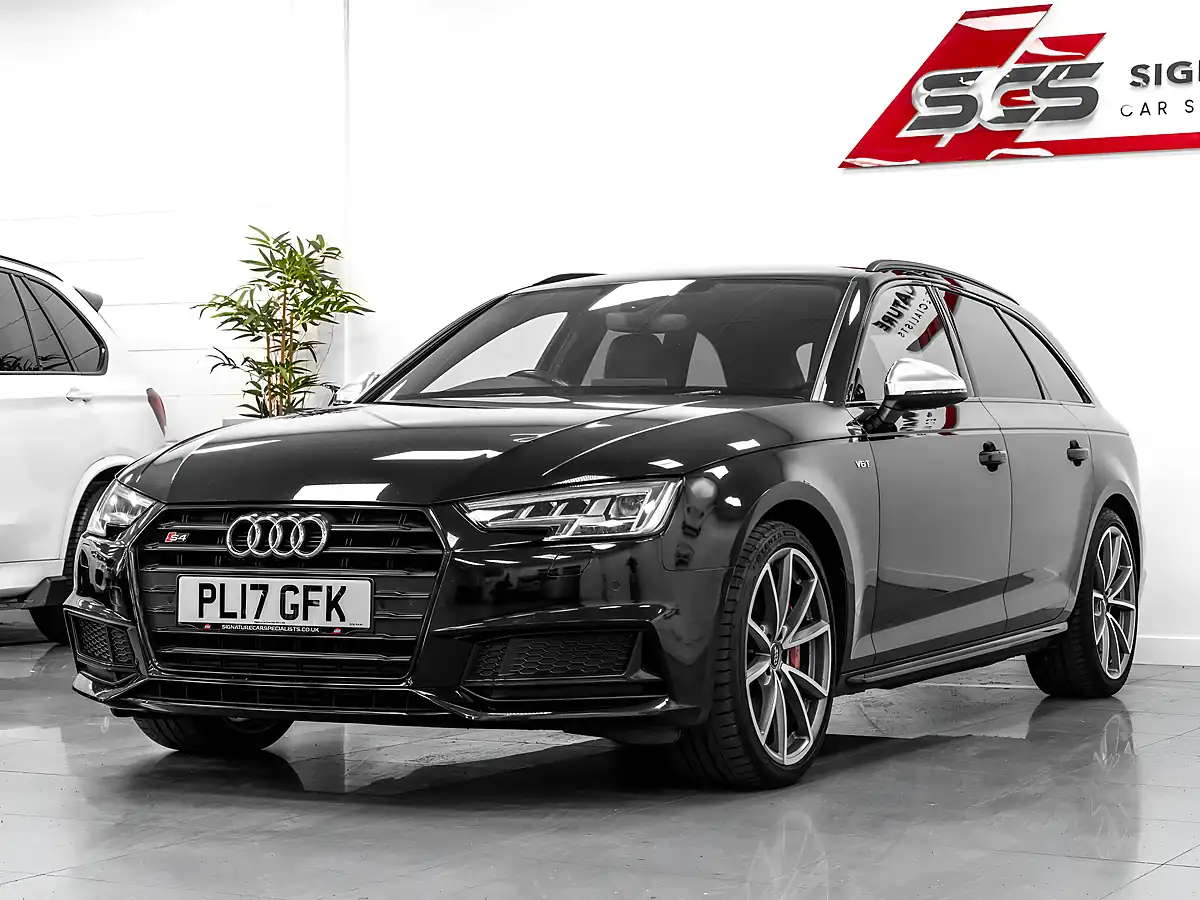 Used 2017 Audi S4 Avant Black Edition Mythos Black - Front View