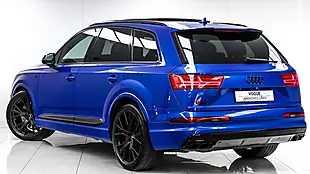 Used 2017 Audi SQ7 Blue - Interior and Exterior details 3