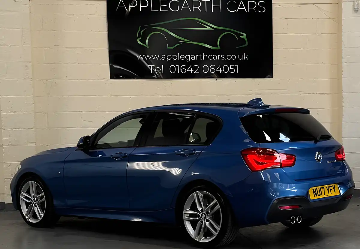 Used 2017 BMW 1 Series M Sport Blue - Interior and Exterior details 14