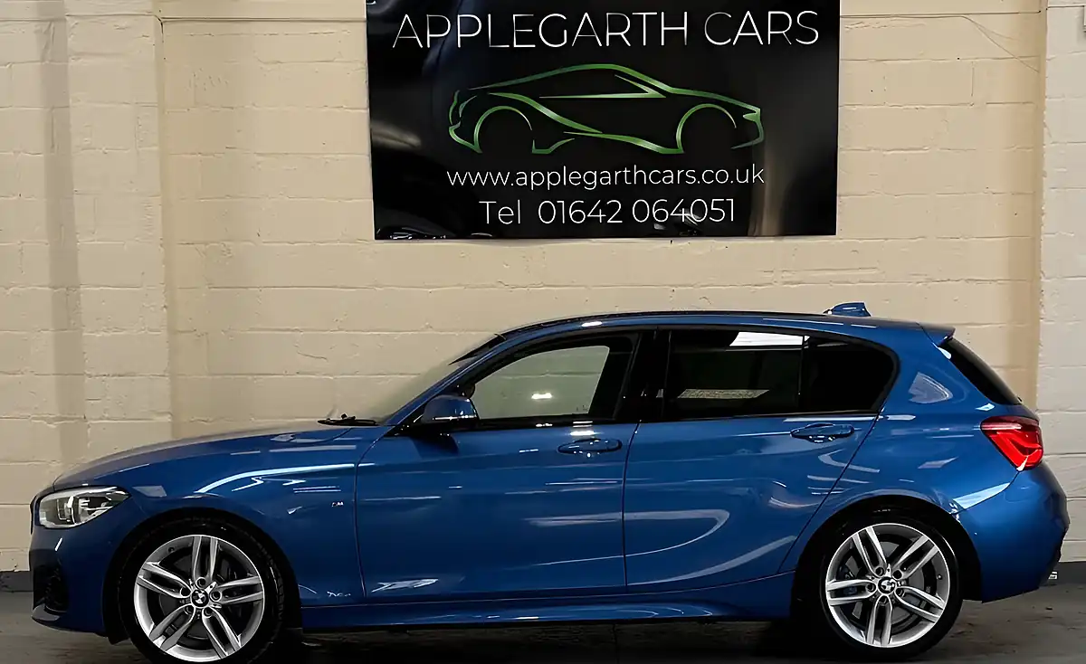 Used 2017 BMW 1 Series M Sport Blue - Interior and Exterior details 6