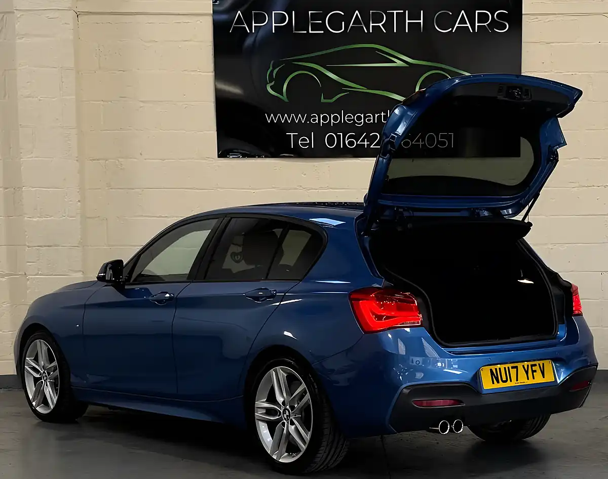 Used 2017 BMW 1 Series M Sport Blue - Interior and Exterior details 8