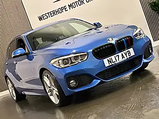 Used 2017 BMW 1 Series M Sport Estoril Blue - Interior and Exterior details 5