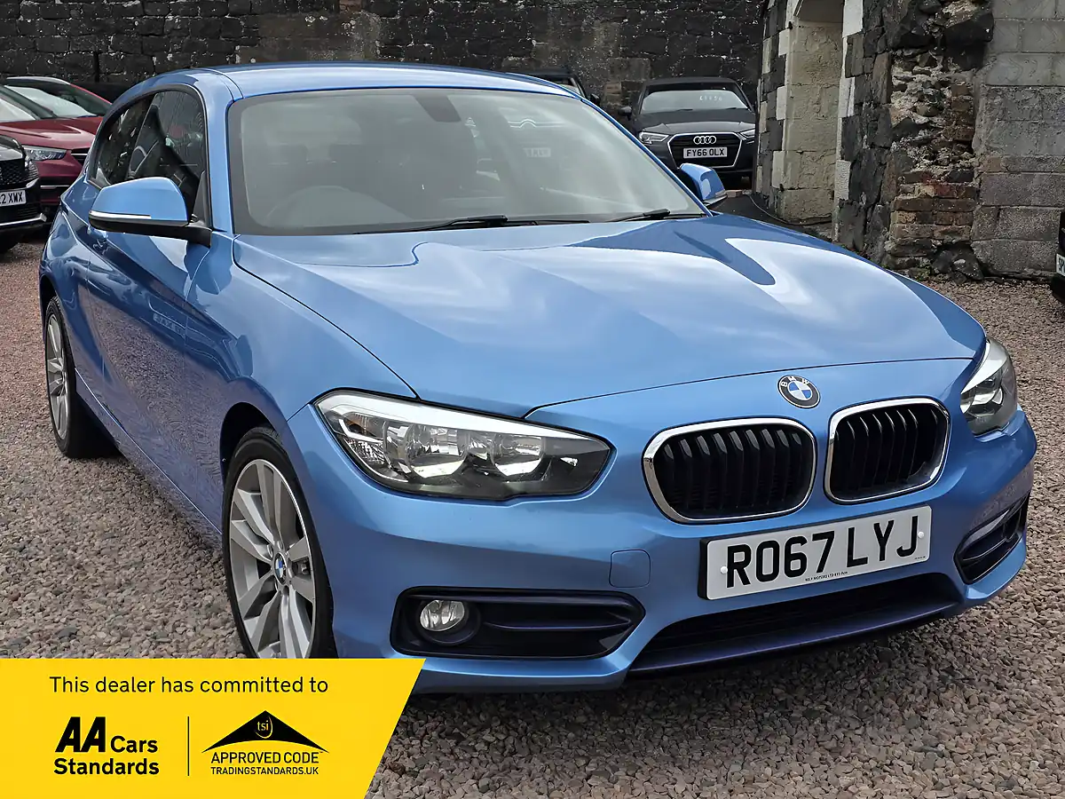 Used 2017 BMW 1 Series Sport Seaside Blue - Front View