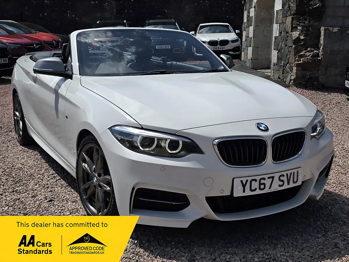 Used 2017 BMW 2 Series Convertible Alpine White - Front View