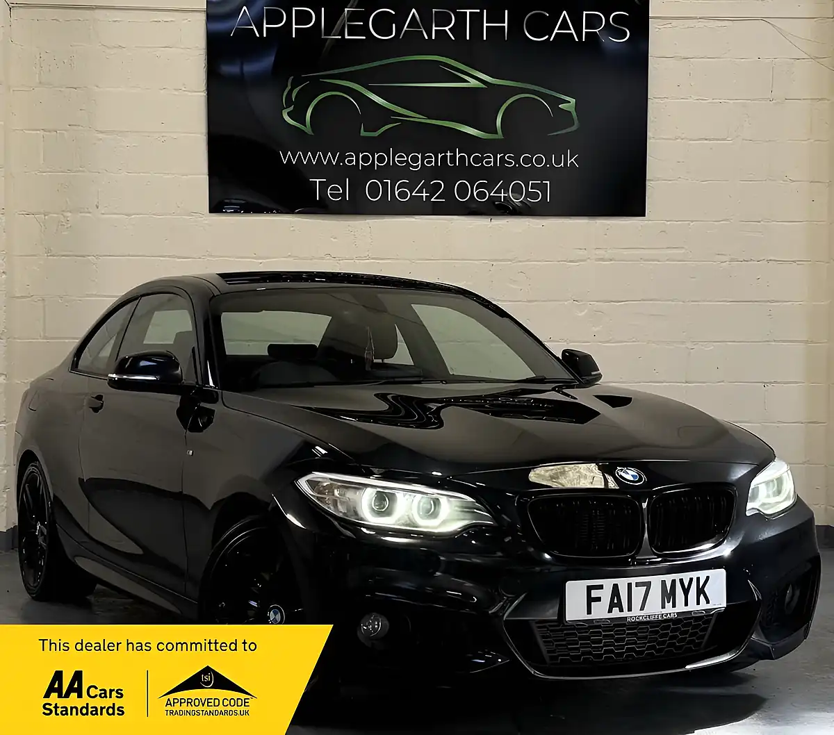 Used 2017 BMW 2 Series M Sport Black - Front View