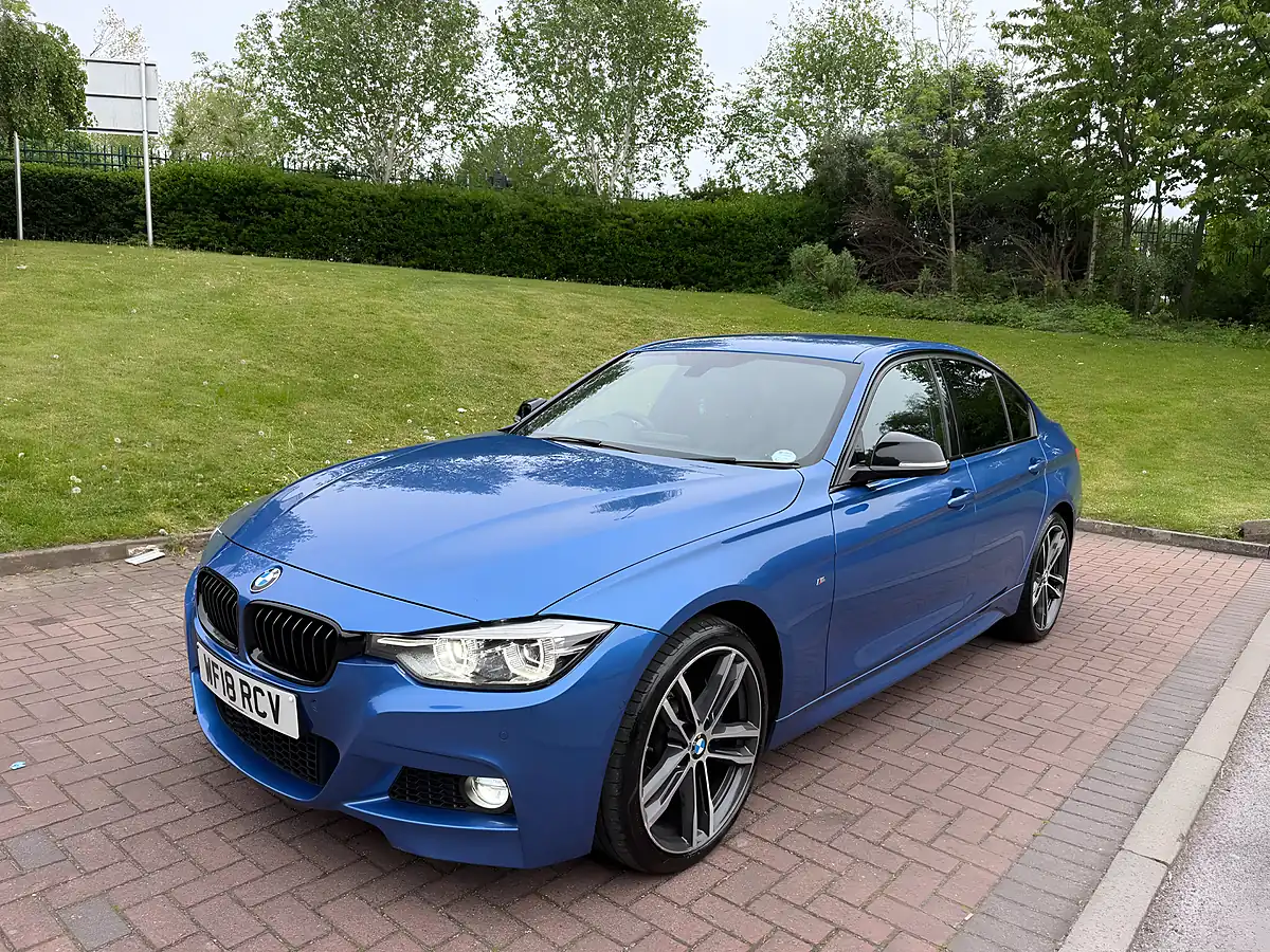Used 2017 BMW 3 Series M Sport Shadow Edition Blue - Front View