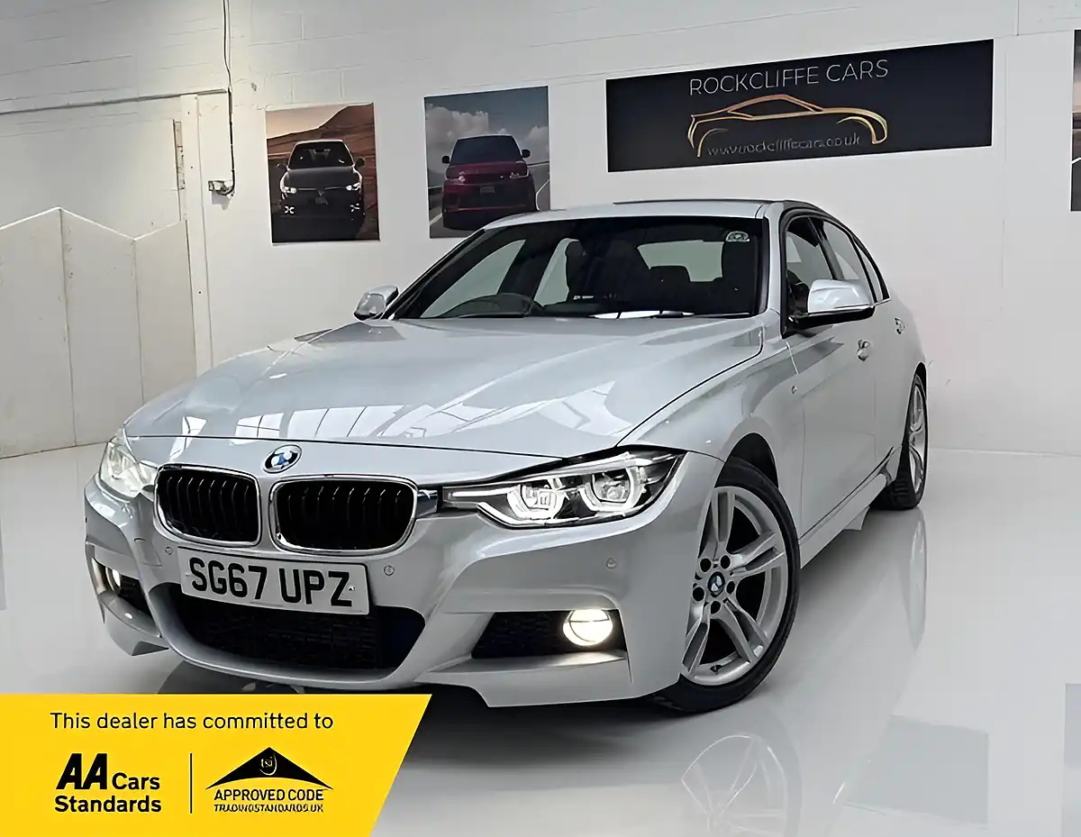 Used 2017 BMW 3 Series M Sport Silver - Front View