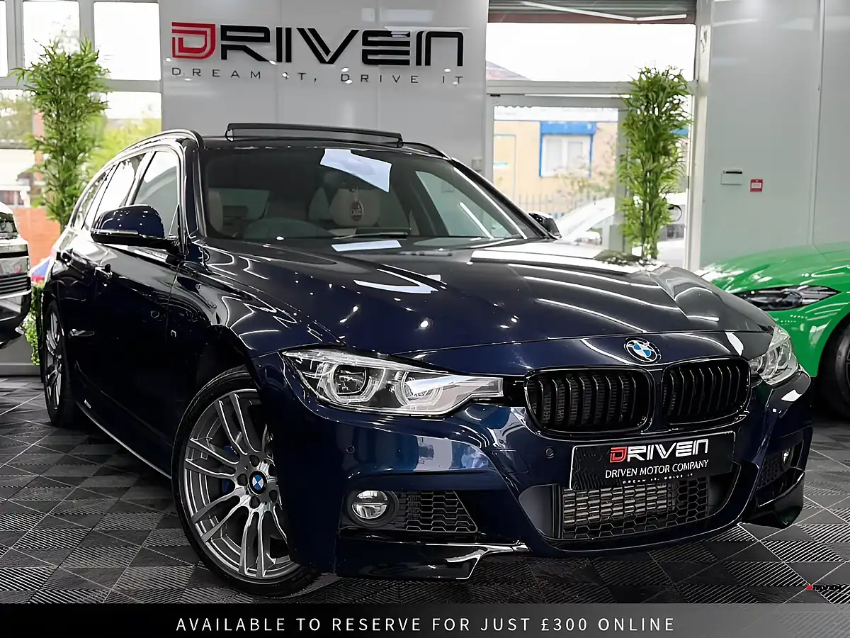 Used 2017 BMW 3 Series M Sport Touring Blue - Front View