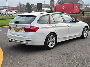 Used 2017 BMW 3 Series Sport Touring Xdrive White - Interior and Exterior details 16