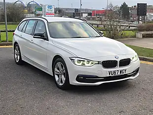 Used 2017 BMW 3 Series Sport Touring Xdrive White - Interior and Exterior details 9