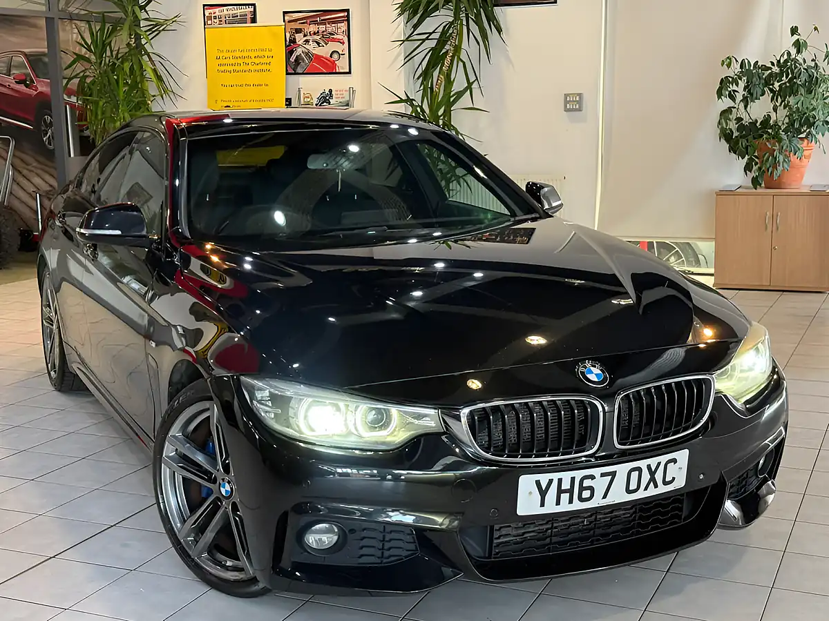 Used 2017 BMW 4 Series Gran Coupe M Sport Black - Front View