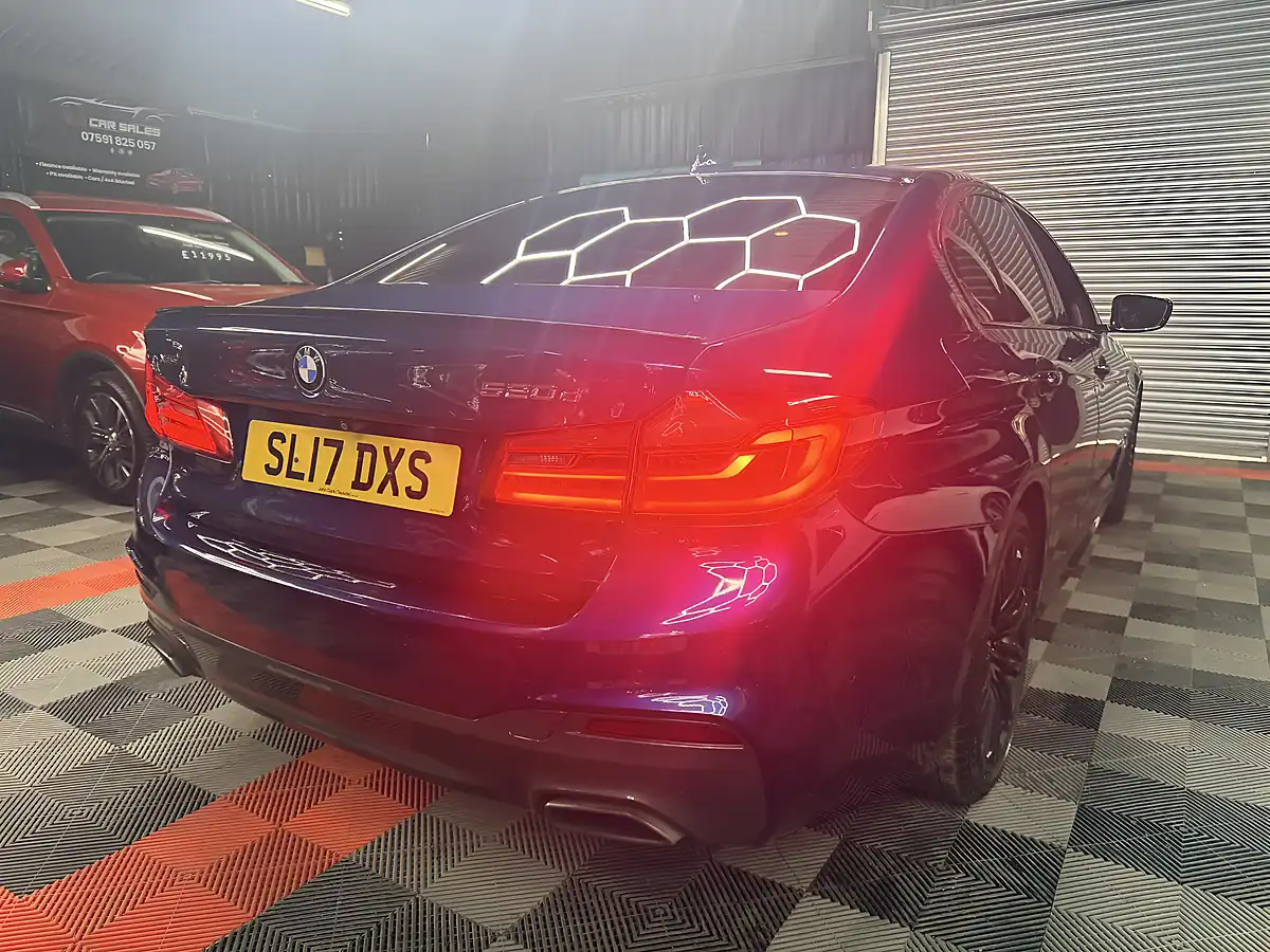 Used 2017 BMW 5 Series M Sport Blue - Interior and Exterior details 11