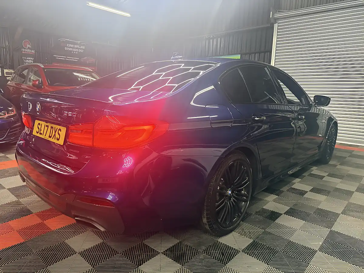 Used 2017 BMW 5 Series M Sport Blue - Interior and Exterior details 12