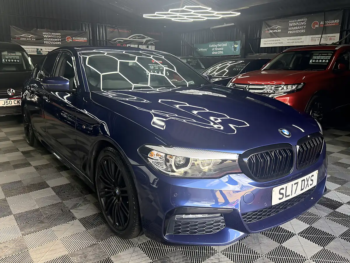 Used 2017 BMW 5 Series M Sport Blue - Interior and Exterior details 5