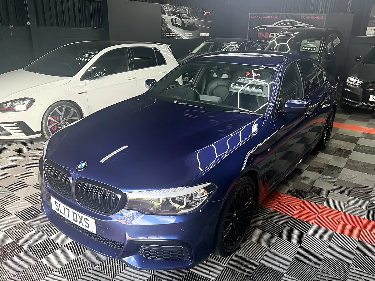 Used 2017 BMW 5 Series M Sport Blue - Interior and Exterior details 8