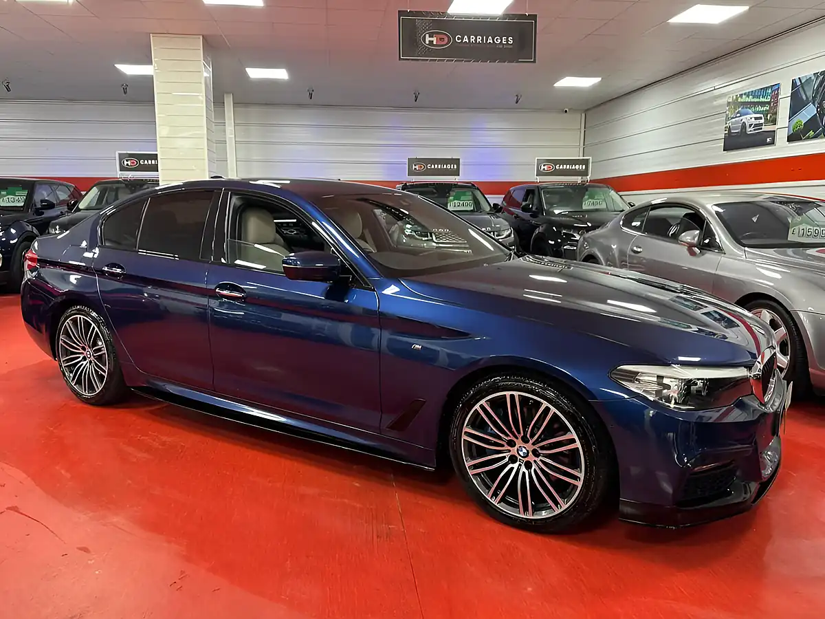 Used 2017 BMW 5 Series M Sport Blue - Interior and Exterior details 4