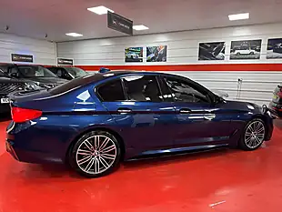 Used 2017 BMW 5 Series M Sport Blue - Interior and Exterior details 5
