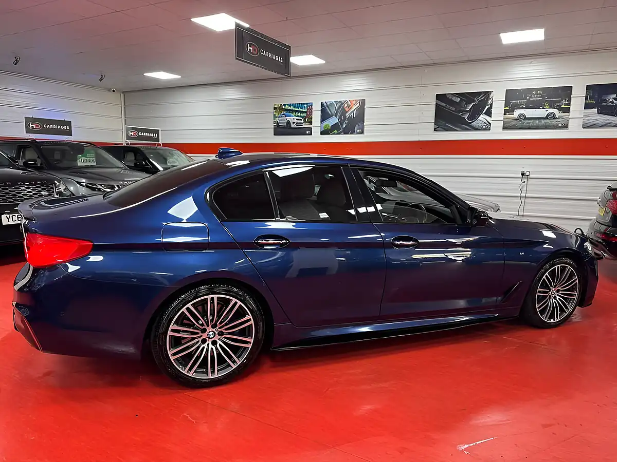 Used 2017 BMW 5 Series M Sport Blue - Interior and Exterior details 5