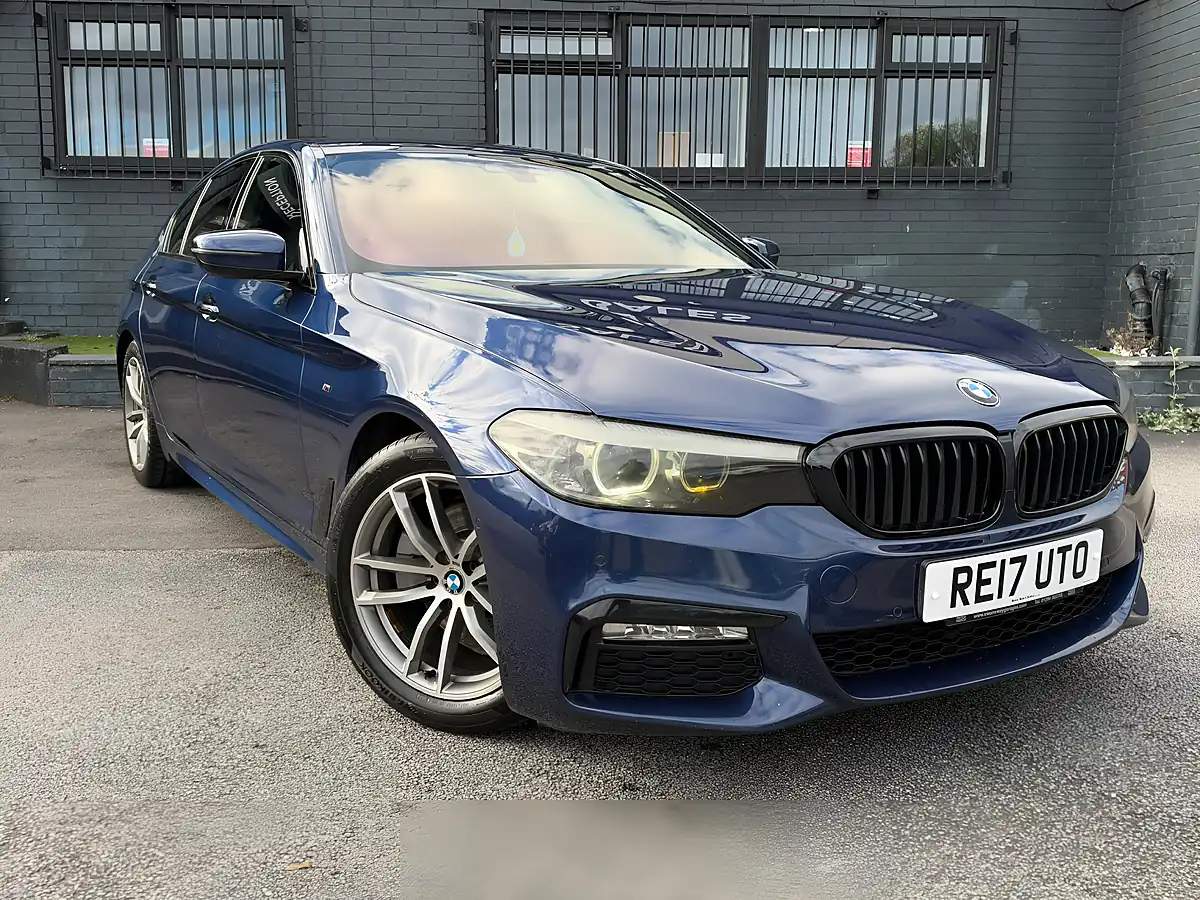 Used 2017 BMW 5 Series M Sport Blue - Interior and Exterior details 5
