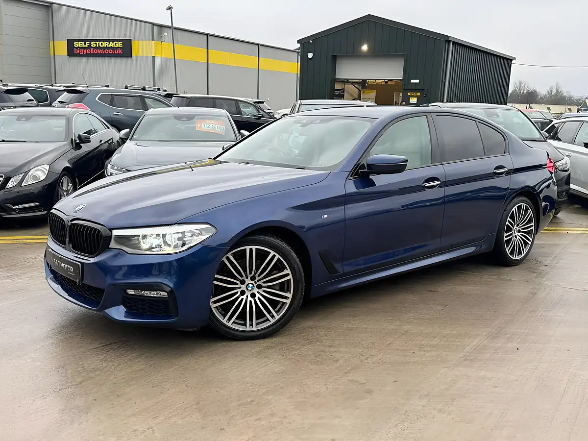 Used 2017 BMW 5 Series M Sport Blue - Interior and Exterior details 4