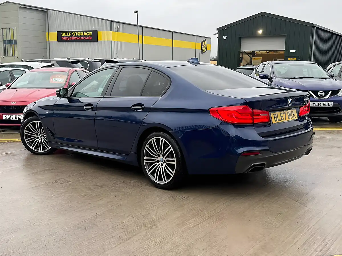 Used 2017 BMW 5 Series M Sport Blue - Interior and Exterior details 5