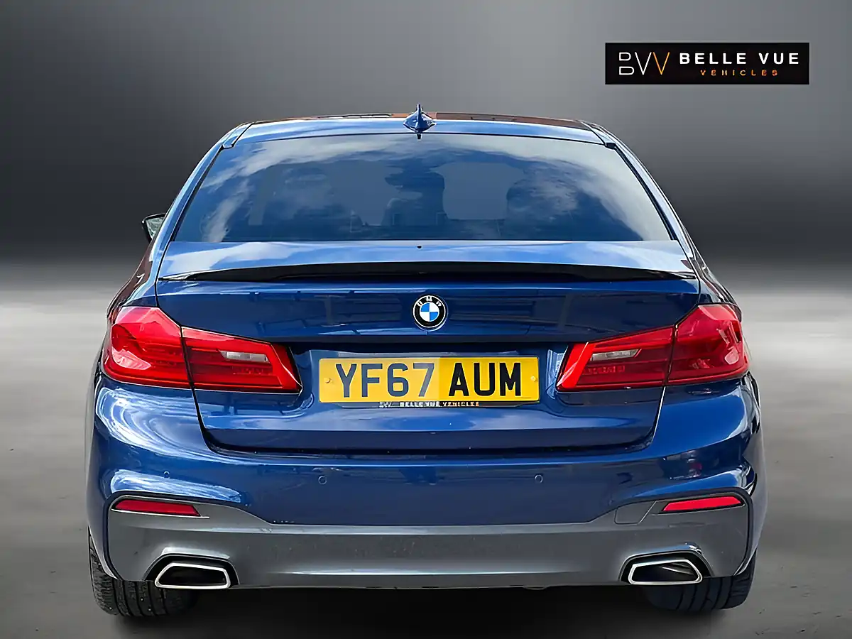 Used 2017 BMW 5 Series M Sport Mediterranean Blue - Interior and Exterior details 5