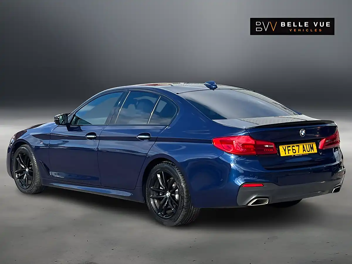 Used 2017 BMW 5 Series M Sport Mediterranean Blue - Interior and Exterior details 8