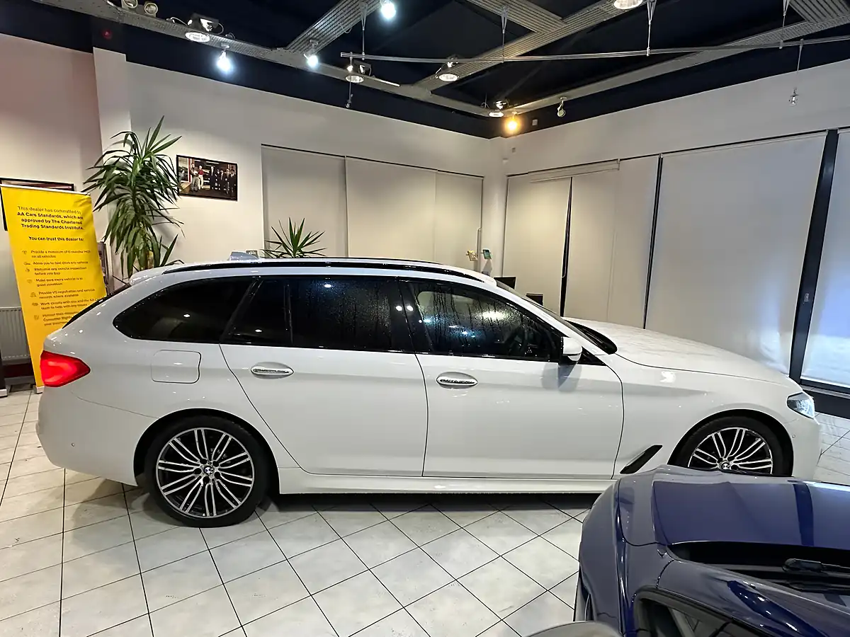 Used 2017 BMW 5 Series M Sport Touring White - Interior and Exterior details 8