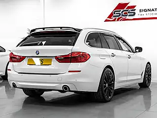Used 2017 BMW 5 Series Se Touring White - Interior and Exterior details 5