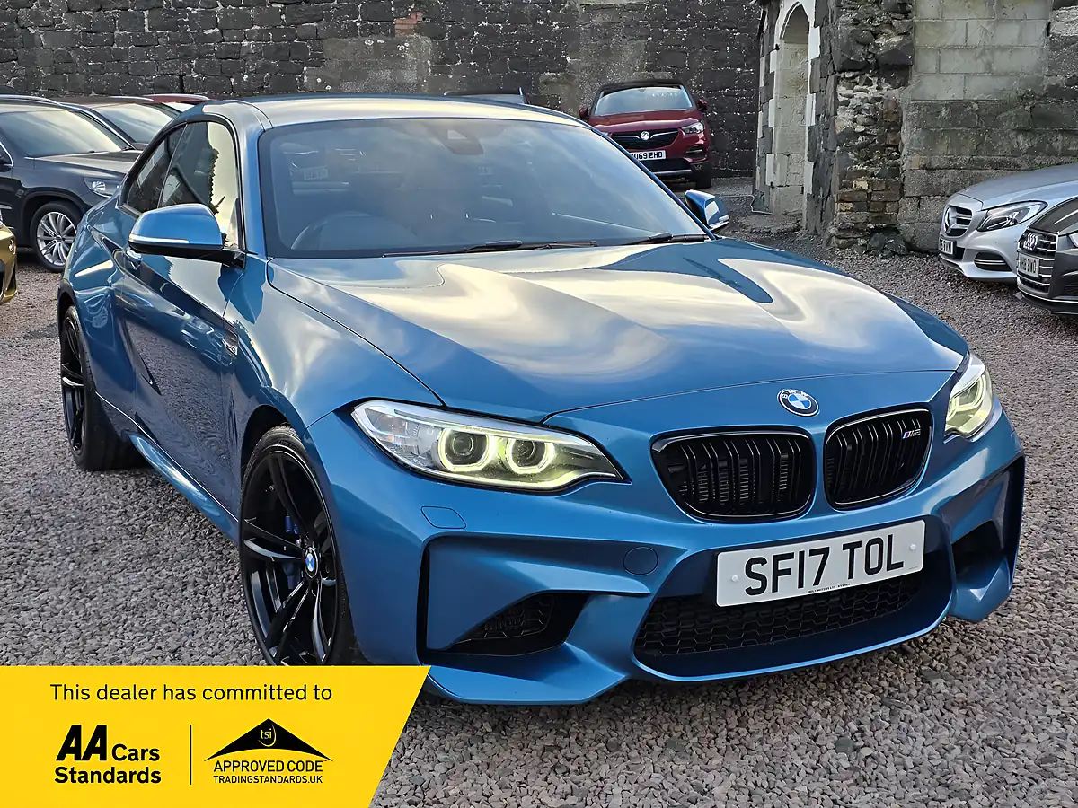 Used 2017 BMW M2 Coupe Long Beach Blue Metallic - Front View
