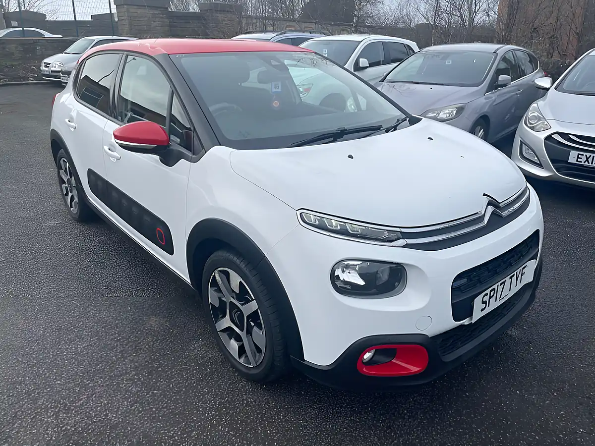 Used 2017 Citroen C3 Flair White - Front View