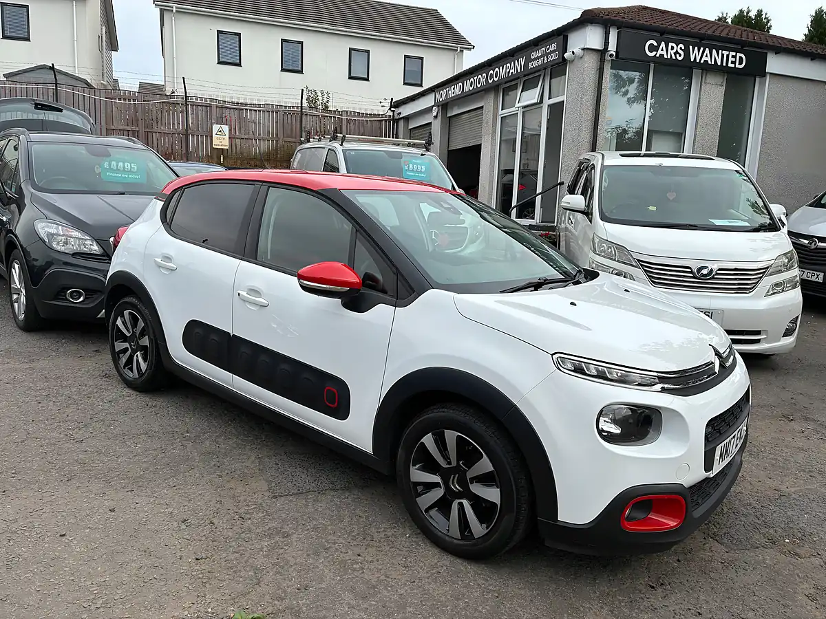 Used 2017 Citroen C3 Flair White - Front View