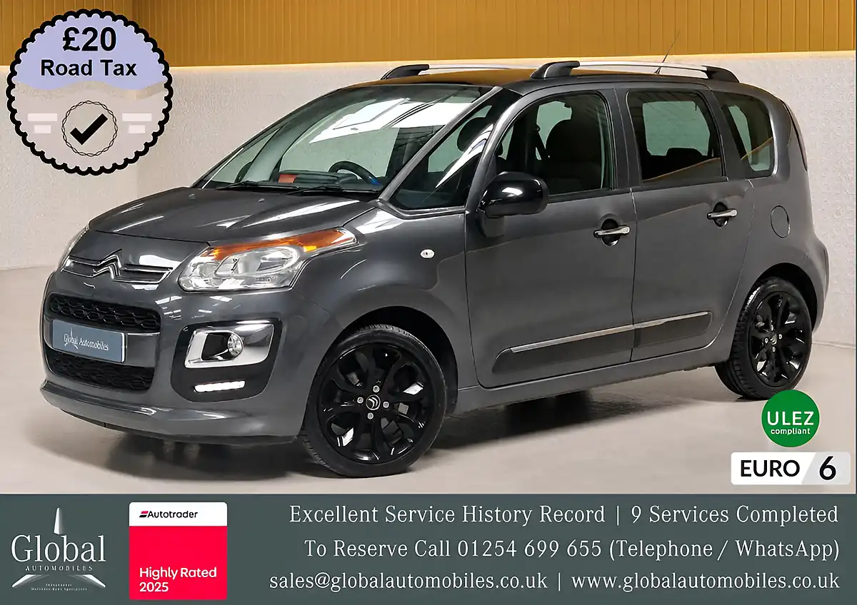 Used 2017 Citroen C3 Picasso Platinum Grey - Front View