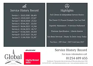 Used 2017 Citroen C3 Picasso Platinum Grey - Interior and Exterior details 2