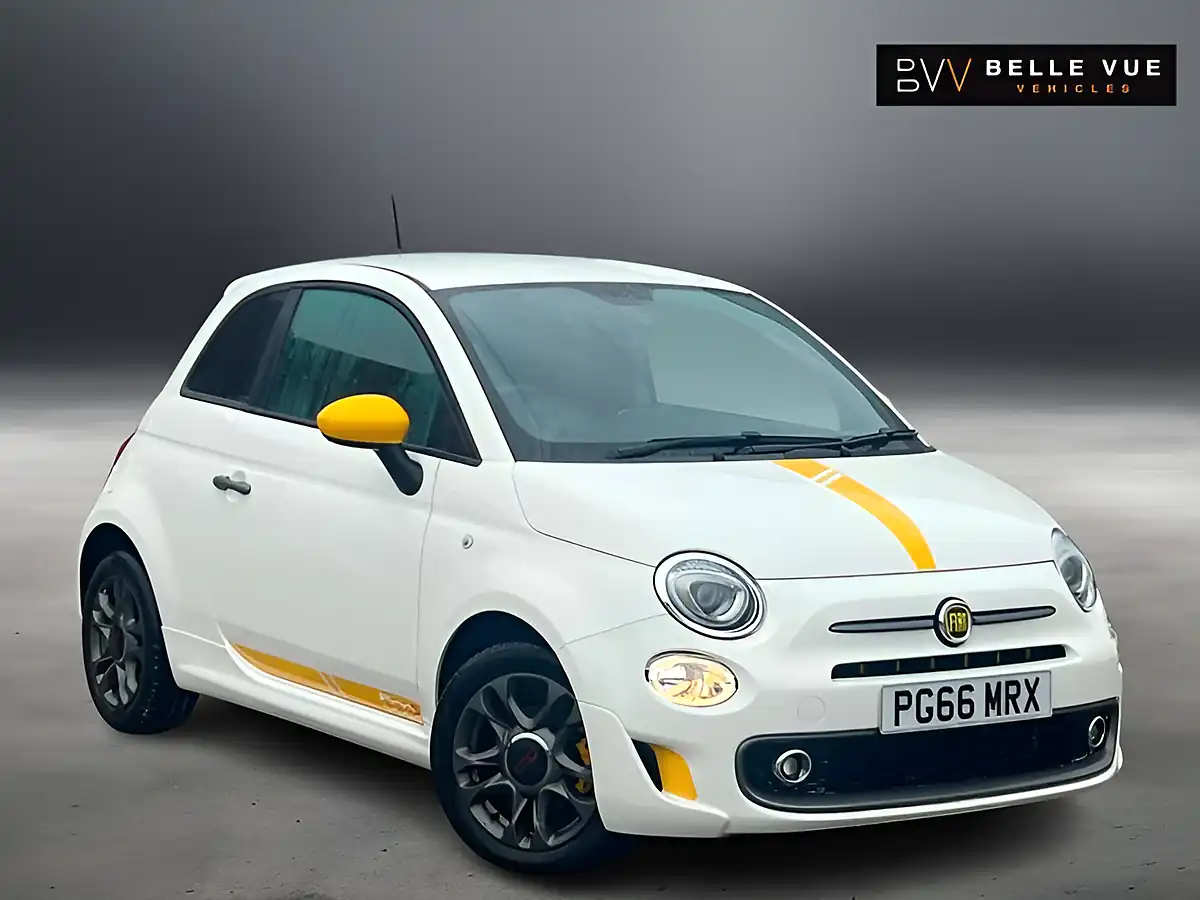 Used 2017 Fiat 500 500 S Bossa Nova White - Front View