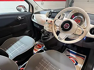 Used 2017 Fiat 500 Lounge Bossa Nova White - Interior and Exterior details 11