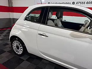 Used 2017 Fiat 500 Lounge Bossa Nova White - Interior and Exterior details 4