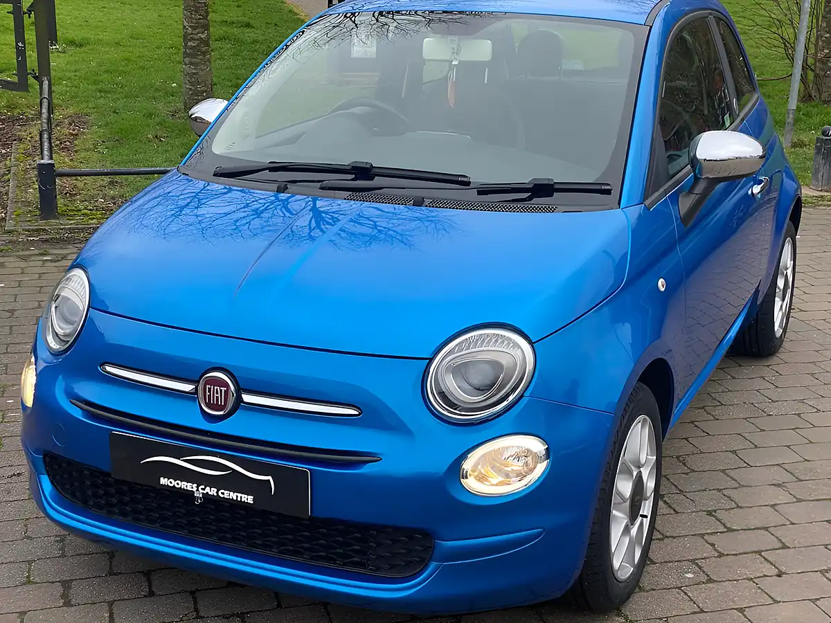 Used 2017 Fiat 500 Mirror Electronica Blue - Interior and Exterior details 2