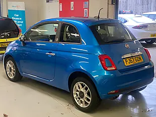 Used 2017 Fiat 500 Mirror Electronica Blue - Interior and Exterior details 6