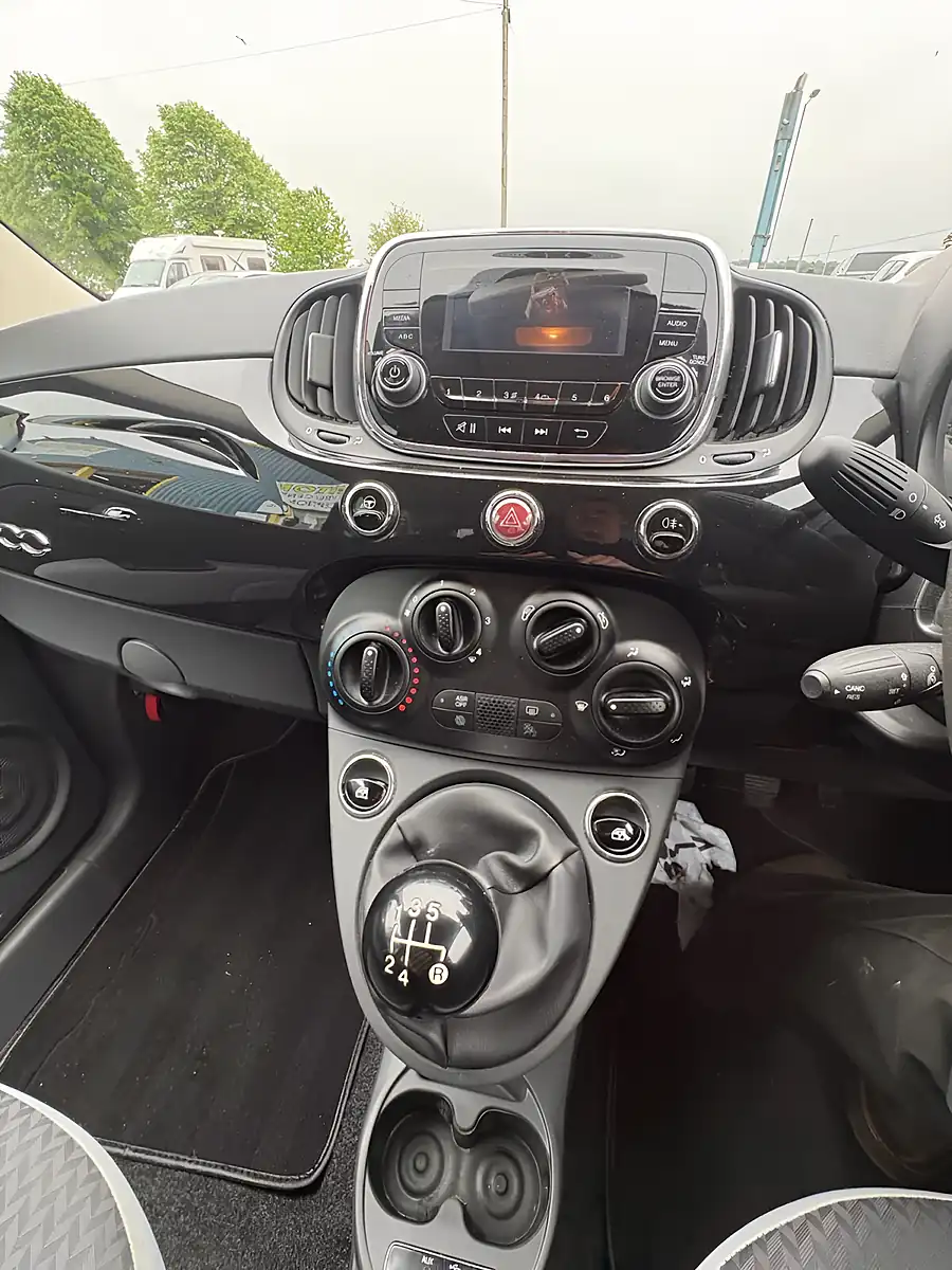 Used 2017 Fiat 500 Pop Black - Interior and Exterior details 9