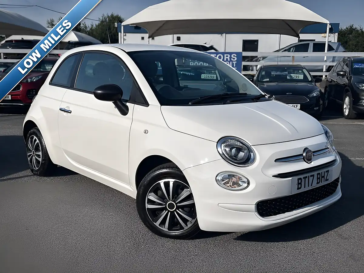 Used 2017 Fiat 500 Pop Edition White - Front View