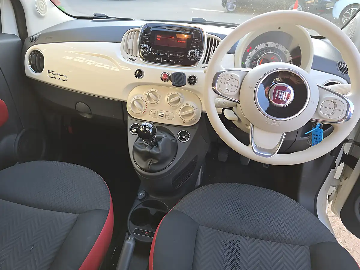 Used 2017 Fiat 500 Pop White - Interior and Exterior details 7