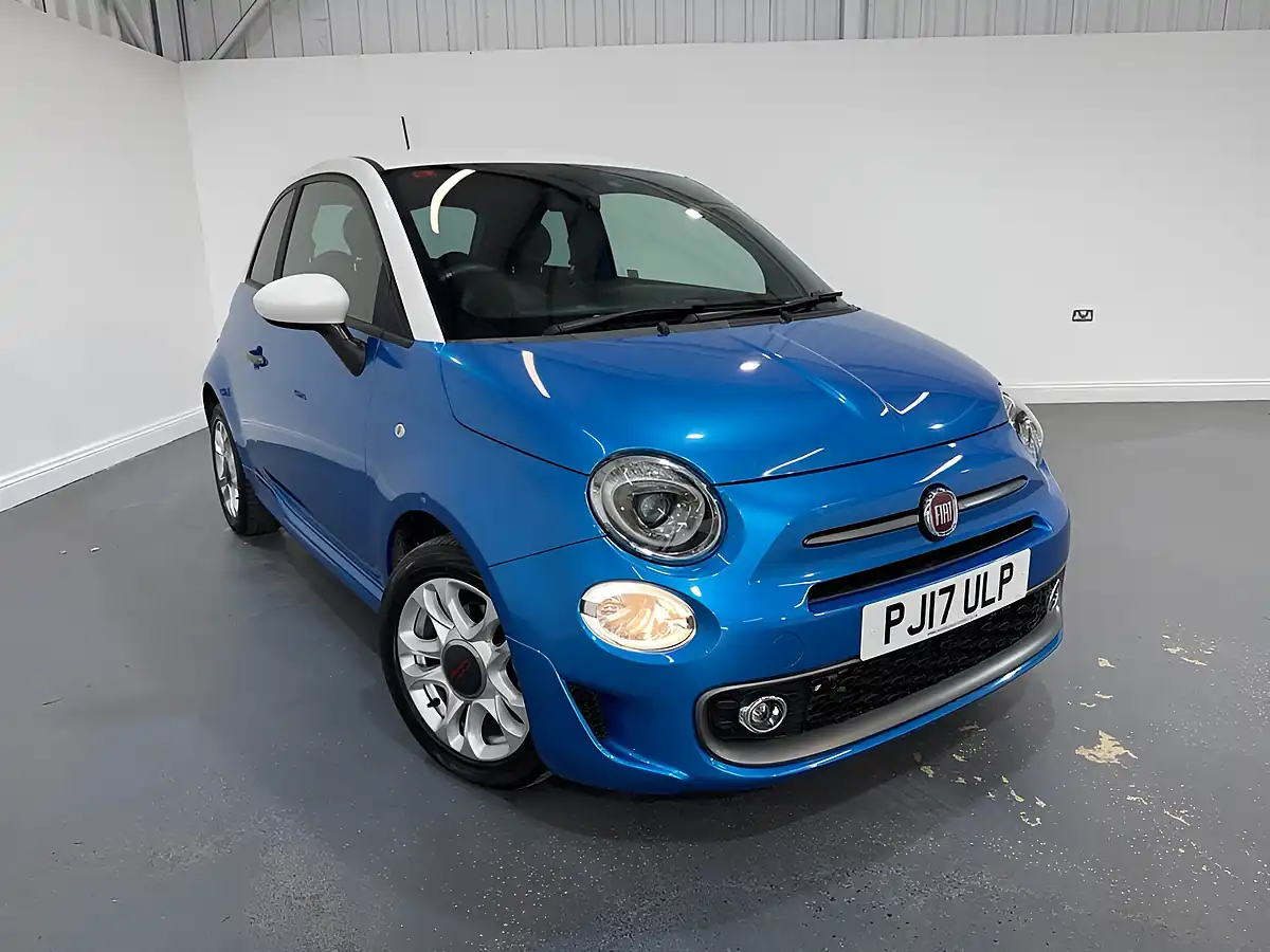 Used 2017 Fiat 500 S Blue - Front View