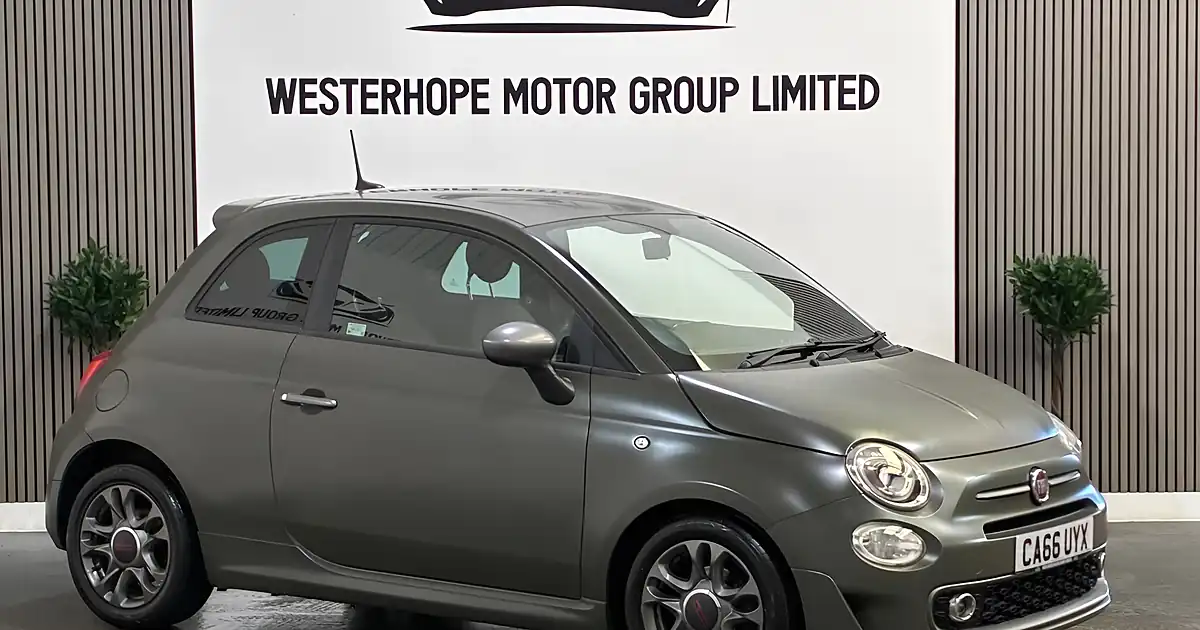 Used 2017 Fiat 500 S Green - Front View