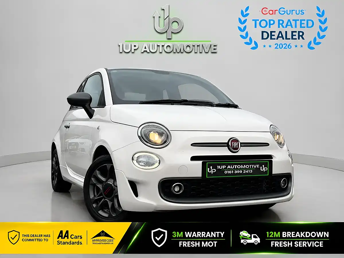 Used 2017 Fiat 500 S White - Front View
