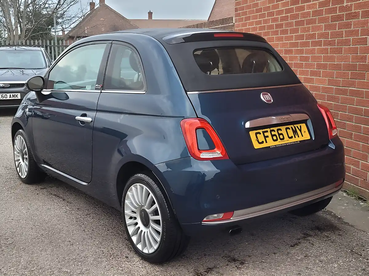 Used 2017 Fiat 500C Lounge Blue - Interior and Exterior details 3