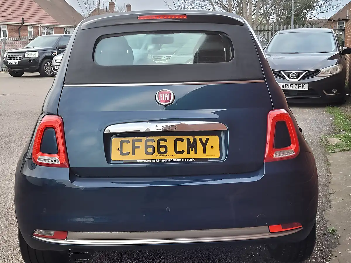Used 2017 Fiat 500C Lounge Blue - Interior and Exterior details 4