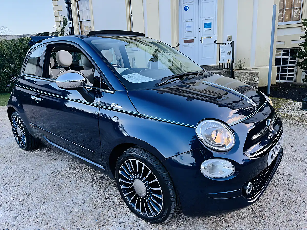 Used 2017 Fiat 500C Riva Blue - Front View