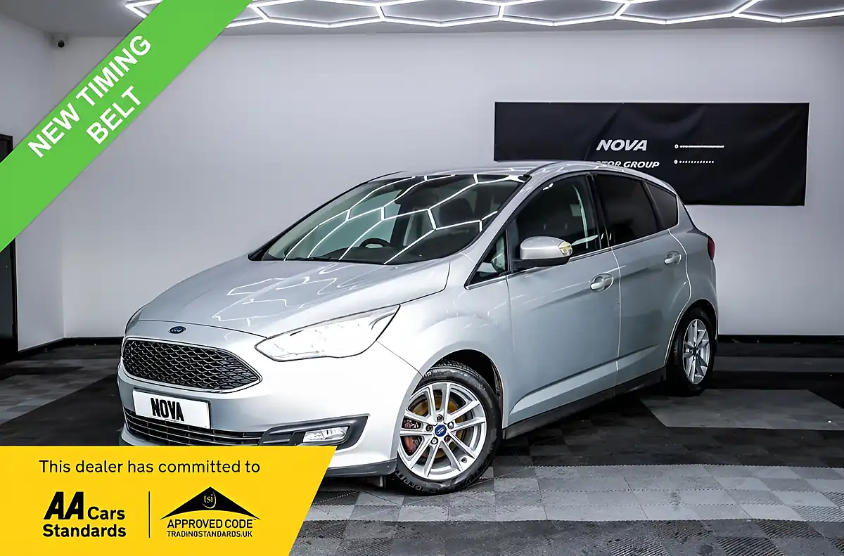 Used 2017 Ford C-Max Zetec Moondust Silver - Front View